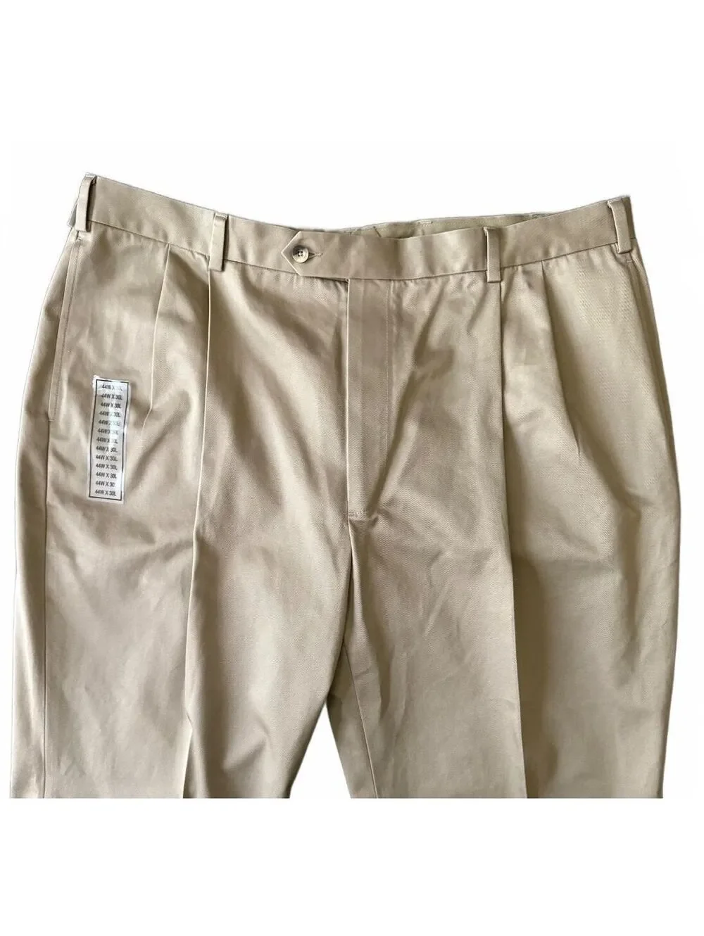 Jos. A. Bank NEW Travelers Collection Men's Pants Size 44x30 Cotton Twill Khaki